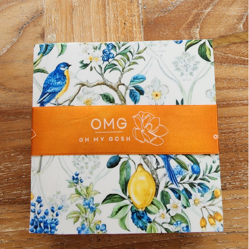 Lemon Print Coasters Set