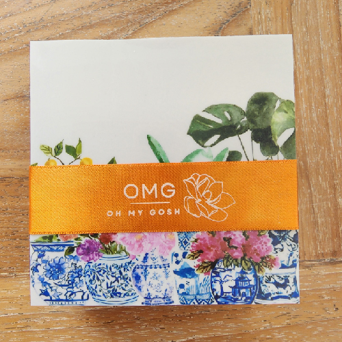 Blue & Bloom Print Coasters Set